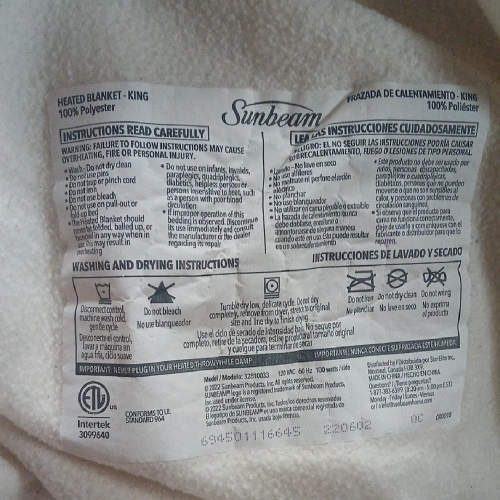 King Electric Heating Blanket